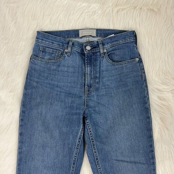 Everlane Womens High Rise Medium Wash Skinny Denim Stretch Jeans Size 27 - Picture 4 of 8